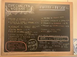 Menu - changes daily  at Un Ramerino in Florence
