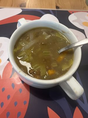 Veggie soup  at Un Ramerino in Florence