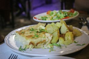 mixed plate of side dishes at Amico Bio - Un Sorriso Integrale in Naples