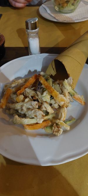 Vegetable tempura at Amico Bio - Un Sorriso Integrale in Naples