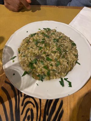 Artichoke risotto   at Amico Bio - Un Sorriso Integrale in Naples