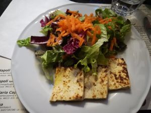 Grilled tofu with veggies at Amico Bio - Un Sorriso Integrale in Naples