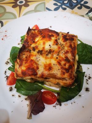 Truffle lasagne at Pan Comido in Valencia