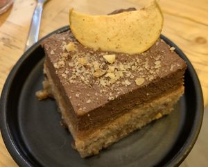 Cacao, almond, and pear cake at Sovaga in Toulouse