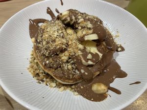 pancakes with homemade Nutella (pâte à tartiner)  at Sovaga in Toulouse