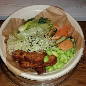 Tempeh Bowl at Harmonie Bowl & Juice in Strasbourg