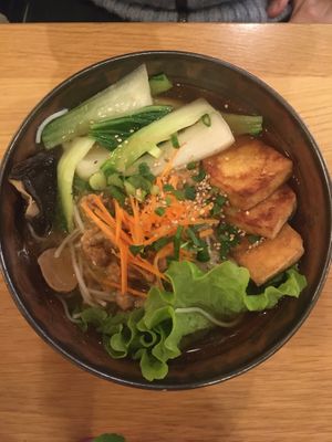 Noodle soup  at Harmonie Bowl & Juice in Strasbourg