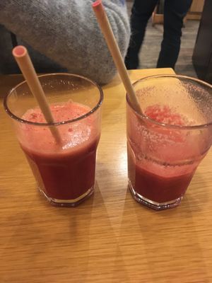 Beetroot juice  at Harmonie Bowl & Juice in Strasbourg
