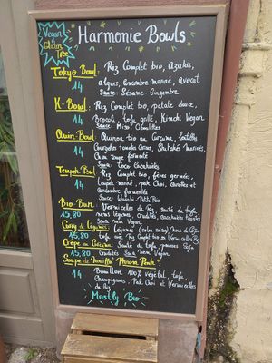 Menu at Harmonie Bowl & Juice in Strasbourg