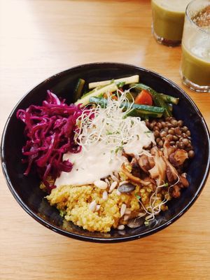 Quinoa Bowl, so delicious! at Harmonie Bowl & Juice in Strasbourg