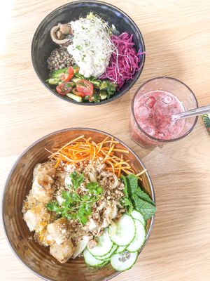 The best vegan bowls !!! at Harmonie Bowl & Juice in Strasbourg