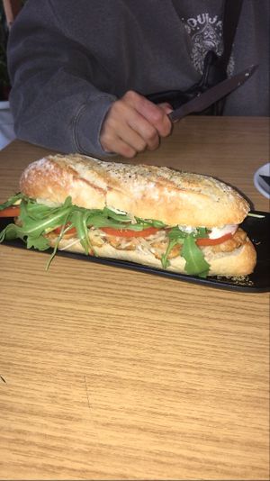 sandwich at Jardin Urbano in Valencia