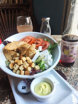 Ensalada César  #Veganuary at Jardin Urbano in Valencia