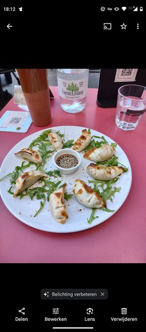 Dumplings at Jardin Urbano in Valencia