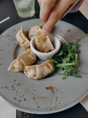 Gyoza at Jardin Urbano in Valencia