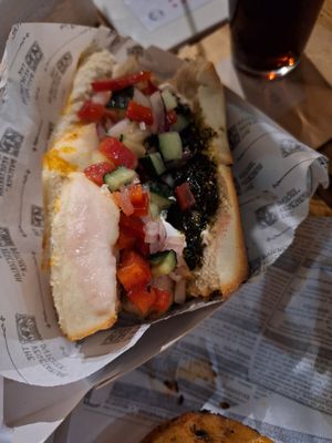 Choripan at Jardin Urbano in Valencia