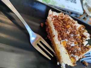 Tarta bananofee at Jardin Urbano in Valencia