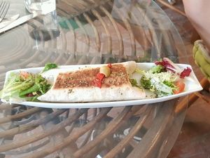 This is the best vegan faijita in all of spain!! at Jardin Urbano in Valencia