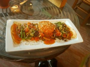 quinoa and vegetables  at Jardin Urbano in Valencia