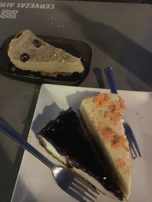 Cheesecakes at Jardin Urbano in Valencia