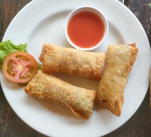 Spring rolls at Puspa's Warung in Ubud