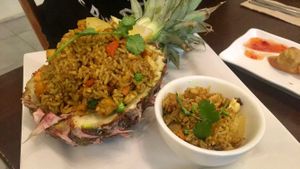 Pineapple rice  at Loving Hut in West Melbourne