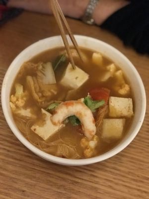 Tom Yum Soup at Loving Hut in West Melbourne