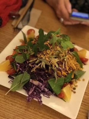 Burmese salad at Loving Hut in West Melbourne