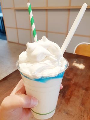 Caramel thickshake at Oh My Greens in Melton South