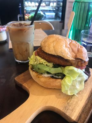 Seitan Burger- OMG good at Oh My Greens in Melton South