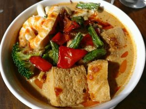 laksa at Oh My Greens in Melton South