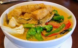 Kampung laksa  at Oh My Greens in Melton South