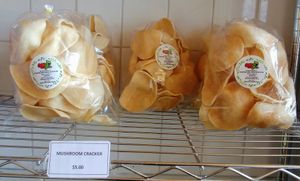 Mushroom crackers  at Oh My Greens in Melton South