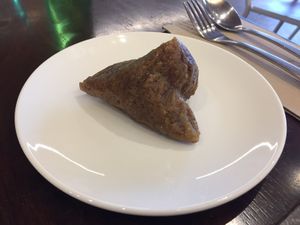 Sticky rice dumpling  at Oh My Greens in Melton South