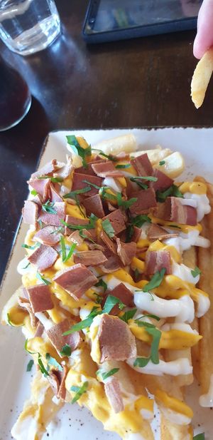 Loaded fries at Oh My Greens in Melton South