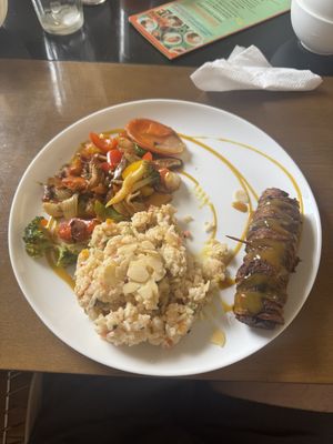 linguica vegana com arroz cremoso  at Villaveg Cozinha Natural in Belo Horizonte