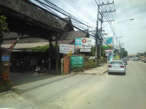 Entrance to the Vegetarian Society(just before the he gas station) at Chiang Mai Vegetarian Society in Chiang Mai