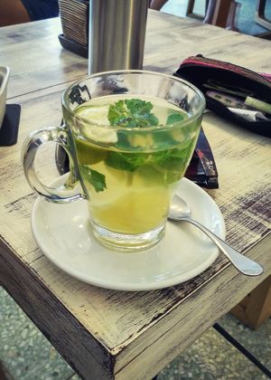 Ginger Tea at Dots Coffee in Koh Phangan