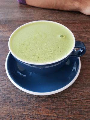 matcha latte at Dots Coffee in Koh Phangan