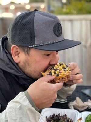 Arepa  at Mojos Tacos in St Augustine