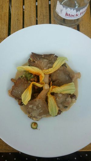 Austernpilze (vegan) at GUT LEBEN am Morstein in Westhofen