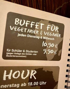 Buffet for only € 10,90 p.p. at Dromedar in Marburg