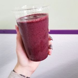 Blue Sunrise Smoothie at Rachel's Cool Beans Cafe in Anacortes