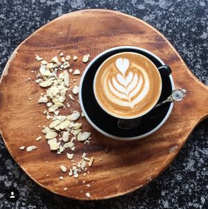 Now serving almond milk!  at Black Betty Cafe in Christchurch