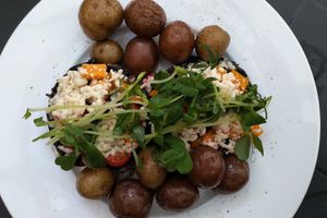 Portobello entrée at The Courtyard Bistro in Pembroke