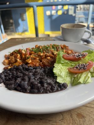 Tofu Migas  #Veganuary at Capuchino Cafe in La Paz