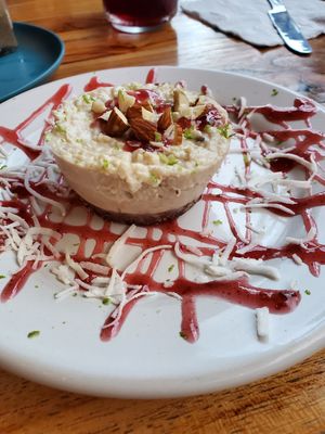 Vegan Cold Cake - raw cake - very good!!! at Capuchino Cafe in La Paz