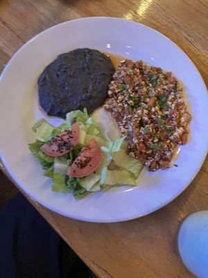 Tofu a la mexicana   at Capuchino Cafe in La Paz