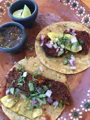 Tacos al pastor !!! Also amazing  at Capuchino Cafe in La Paz
