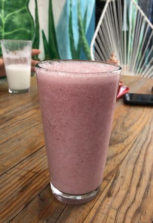 strawberry limonada at Capuchino Cafe in La Paz
